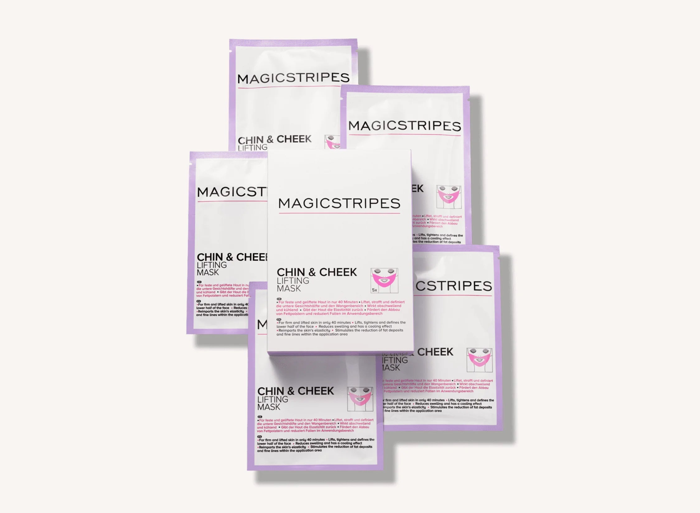 Chin+Cheek Lifting Mask Box - 5 masks